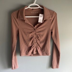 Abercrombie and fitch Cropped Long-sleeve